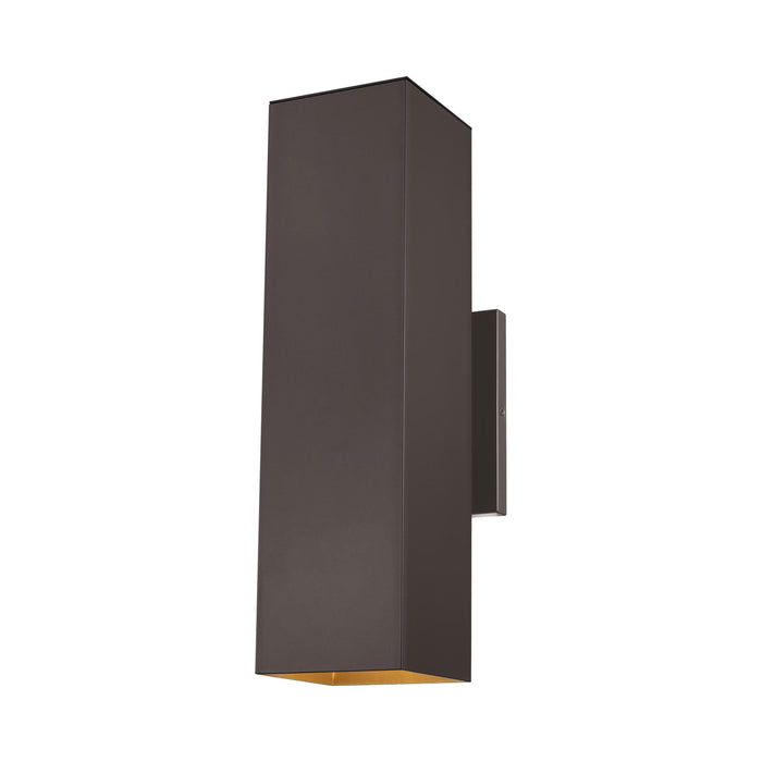 Pohl Outdoor Two Light Wall Light in Large/Bronze.