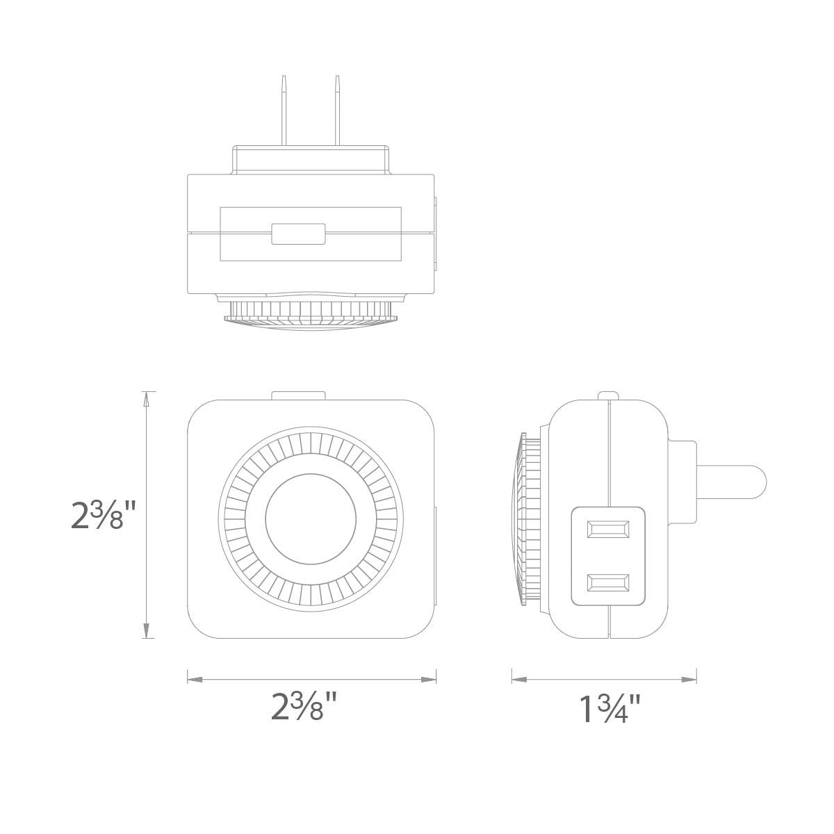 Power Supply Mechanical Timer - line drawing.