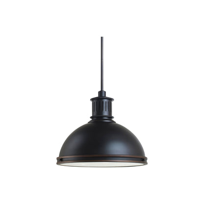 Pratt Street Metal Pendant Light in 3-Light/Autumn Bronze.