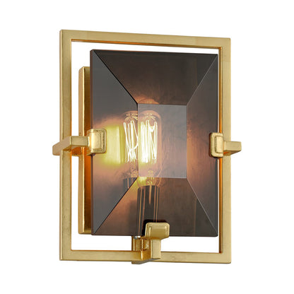 Prism Wall Light in Gold Leaf (Rectangular).