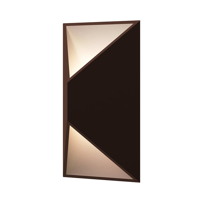 Prisma™ Outdoor LED Wall Light in Small/Textured Bronze.