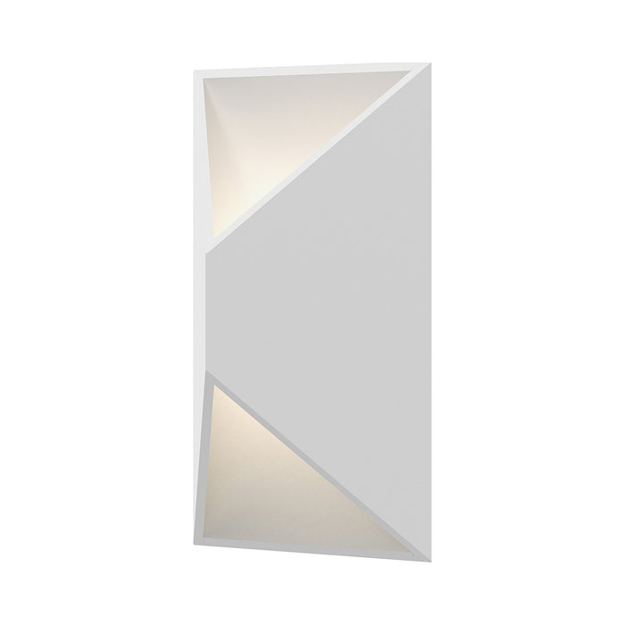 Prisma™ Outdoor LED Wall Light in Small/Textured White.