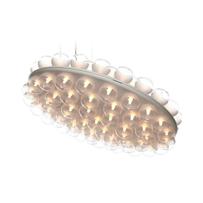 Prop Light Round LED Suspension Light in (Round Double/2700K).
