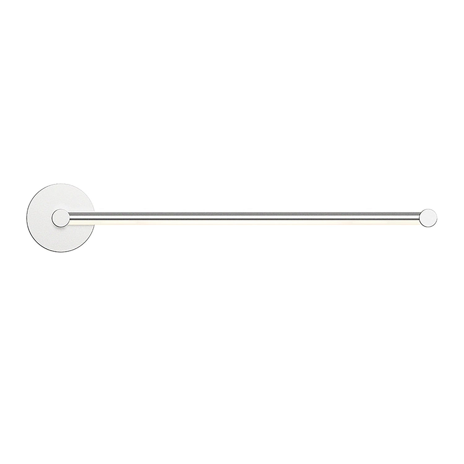 Purolinear 360™ Single Linear LED Wall Light in Satin Chrome.