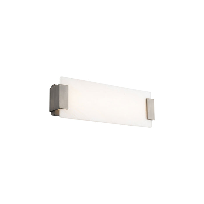 Quarry LED Bath Vanity Light in Small/Brushed Nickel.