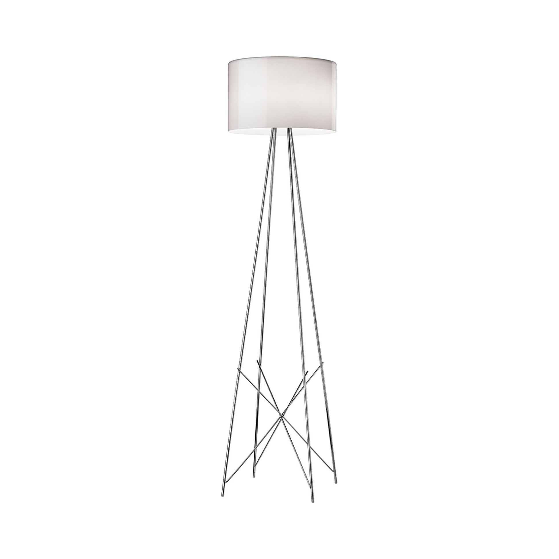 Ray F Floor Lamp Grey Glass.