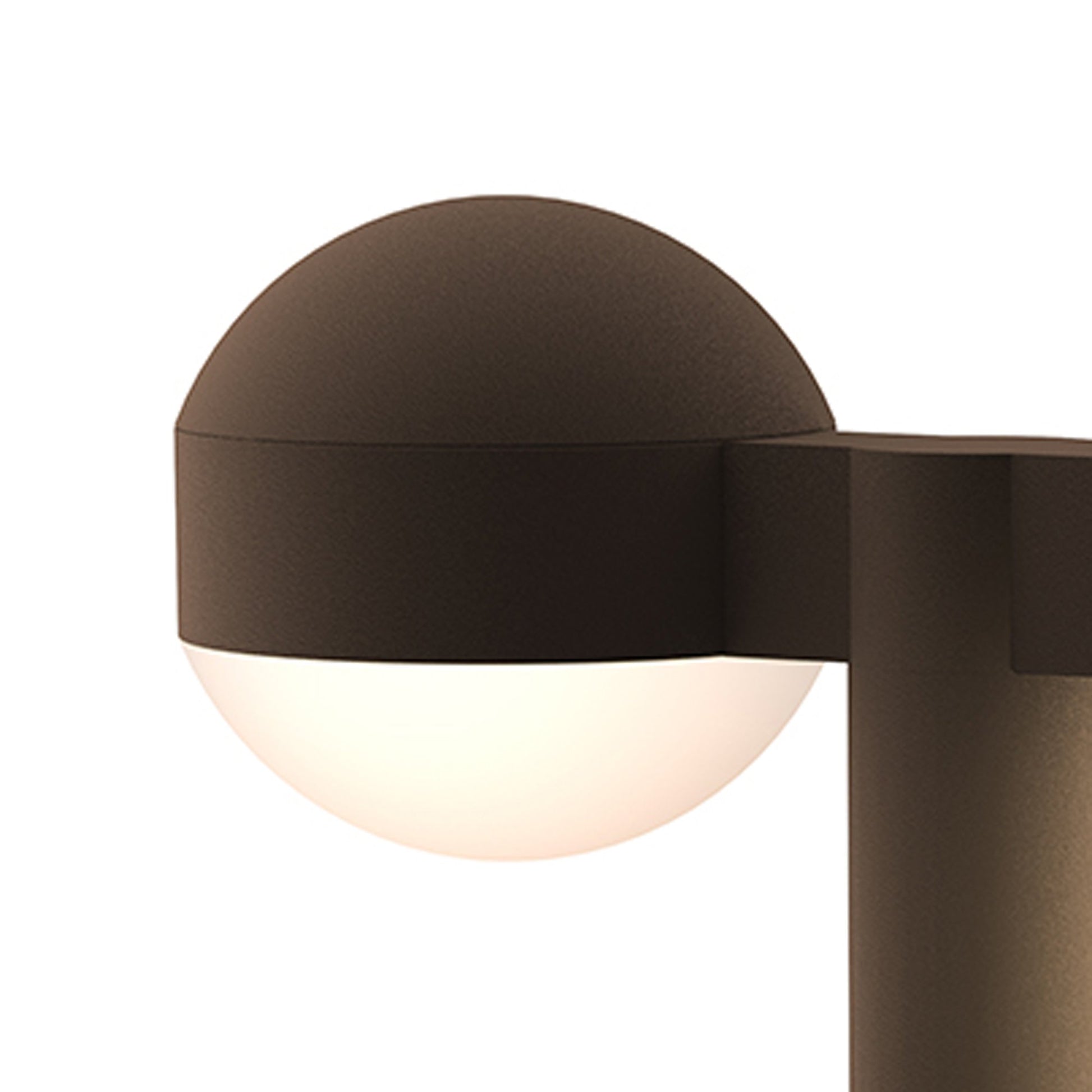 Reals Dome Cap LED Double Bollard in Detail.