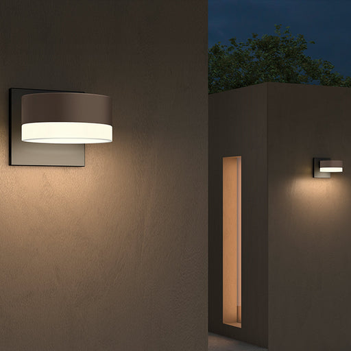 Reals Plate Cap Downlight Outdoor LED Wall Light Outside Area.