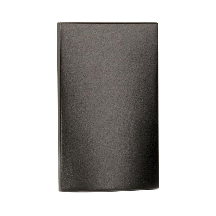 Rectangle LED Step and Wall Light in Bronze on Aluminum (Vertical).