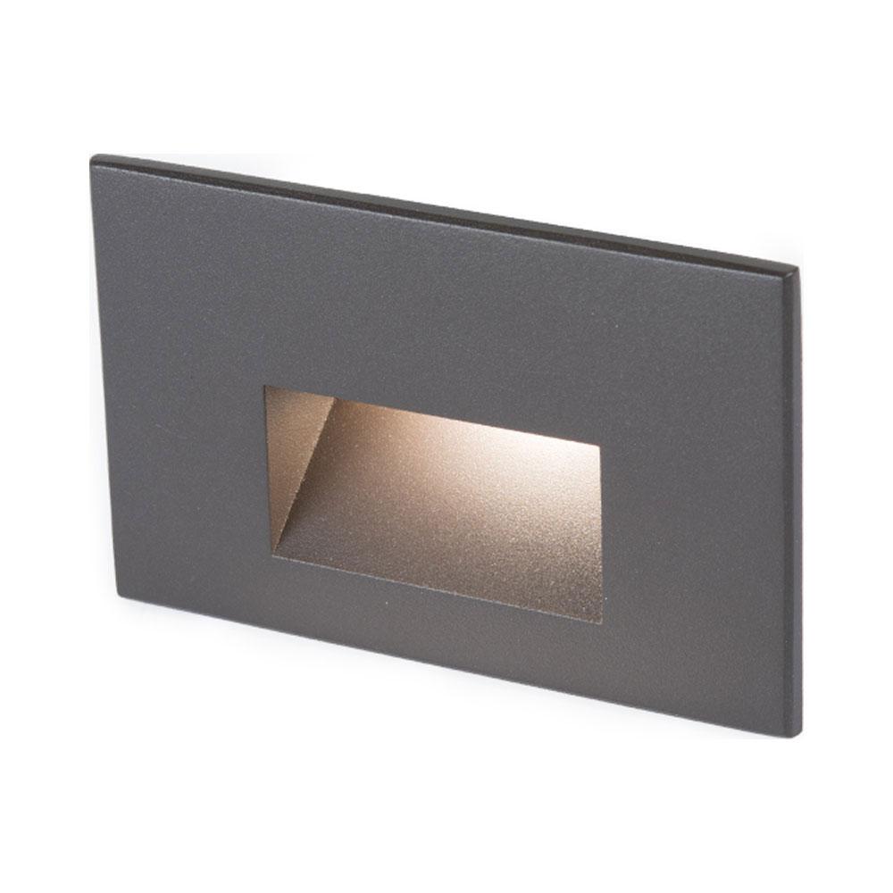 Rectangle LED Step Light in Bronzed Brass (Horizontal).