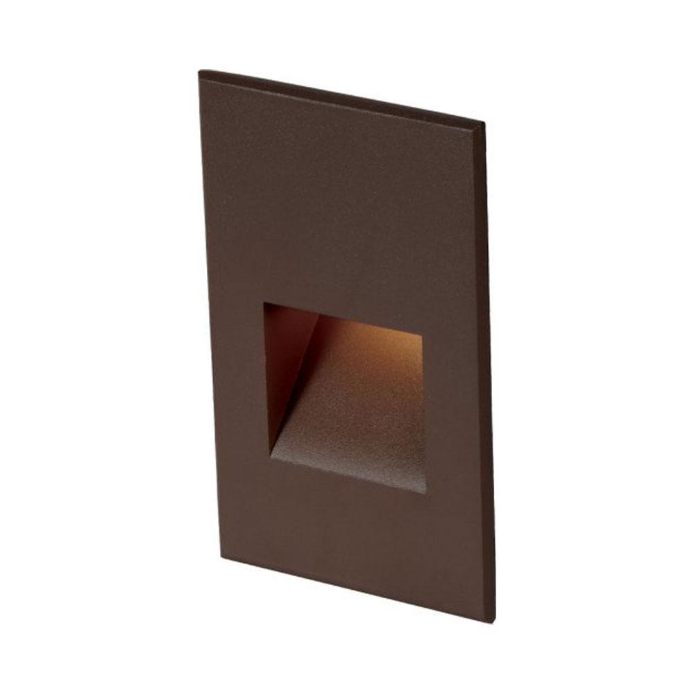 Rectangle LED Step Light in Bronze on Aluminum (Vertical).