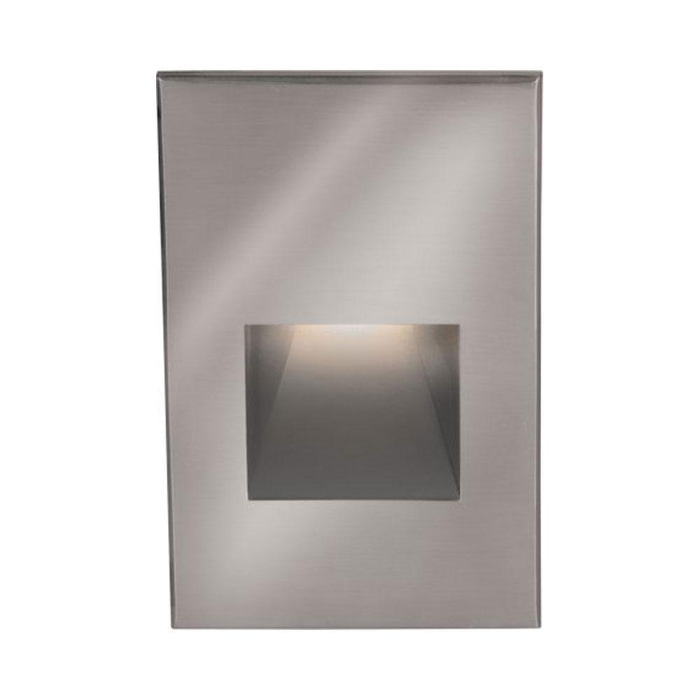 Rectangle LED Step Light in Stainless Steel (Vertical).