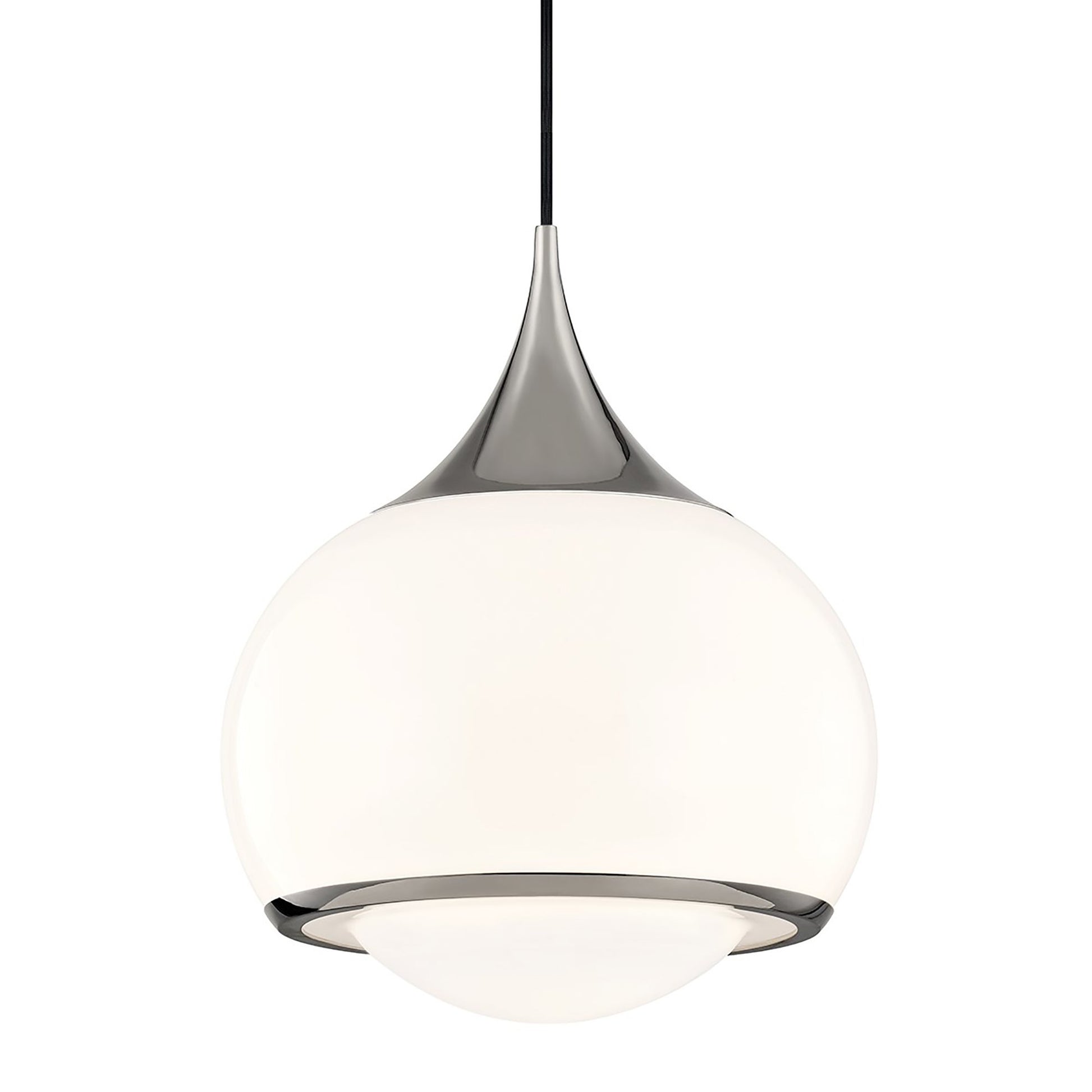 Reese Pendant Light in Polished Nickel (Large).