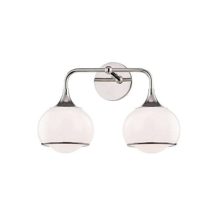 Reese Wall Light in Polished Nickel (2-Light).