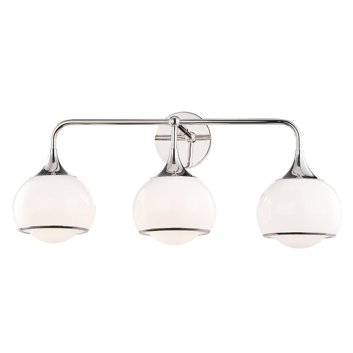Reese Wall Light in Polished Nickel (3-Light).