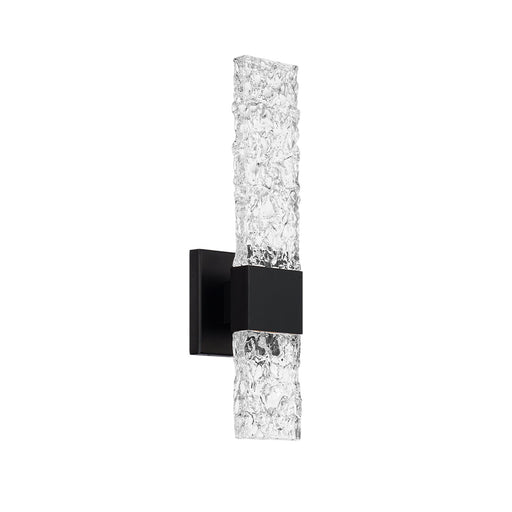 Reflect Outdoor LED Wall Light in Black and Frosted.