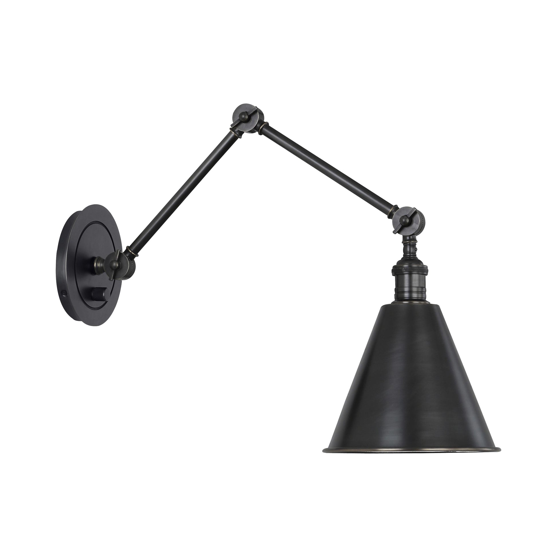 Alloy Wall Light in Deep Patina Bronze.