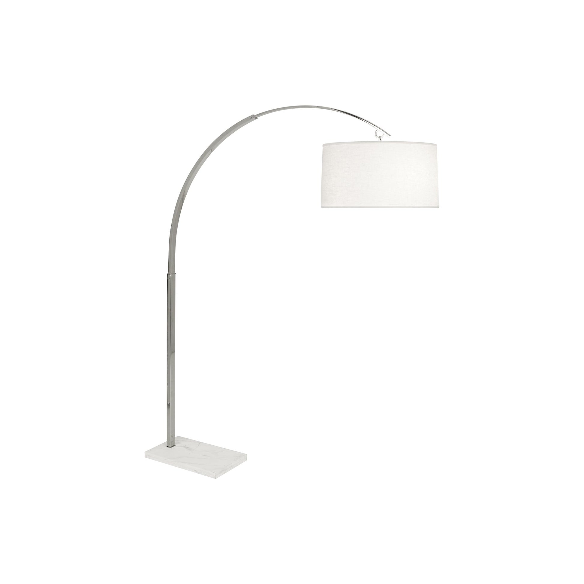 Archer Floor Lamp in Polished Nickel (Small).