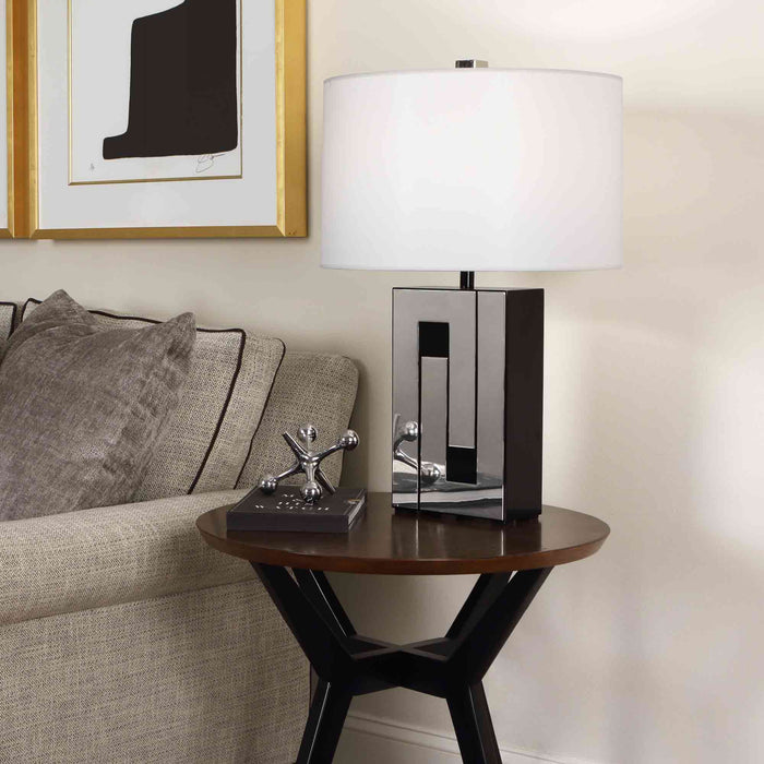Blox Table Lamp in living room.