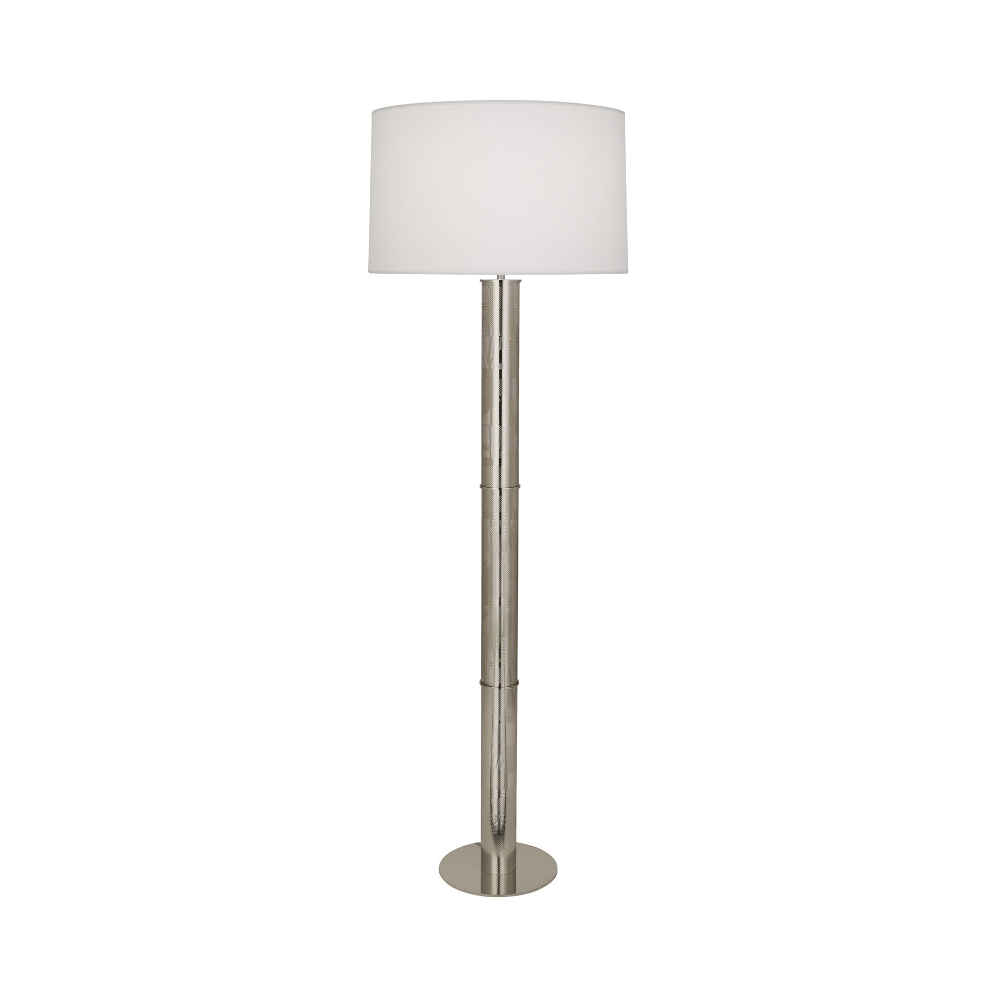 Brut Floor Lamp in Polished Nickel.