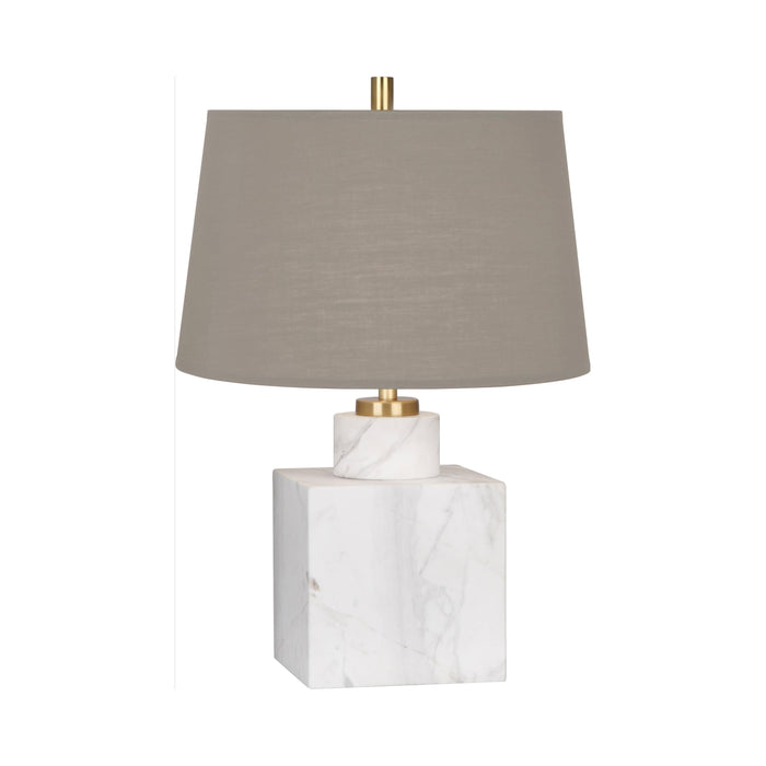 Canaan Accent Lamp in Smoke Gray Fabric.