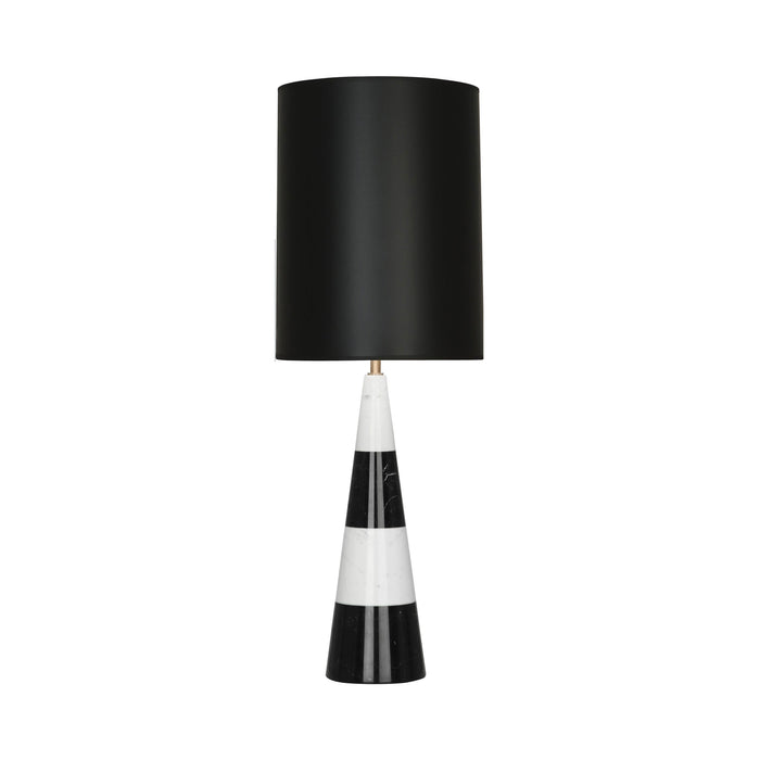 Canaan Cone Table Lamp in Black Opaque Parchment.