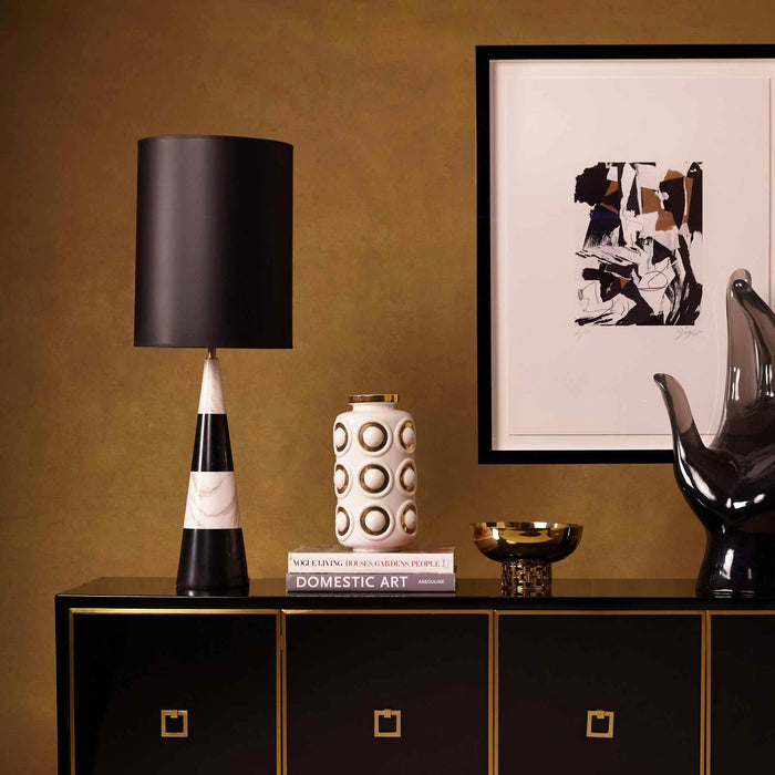 Canaan Cone Table Lamp in living room.