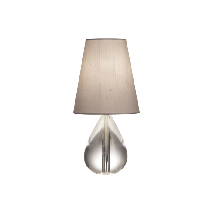 Claridge Tear Drop Table Lamp in Oyster Gray (Small).