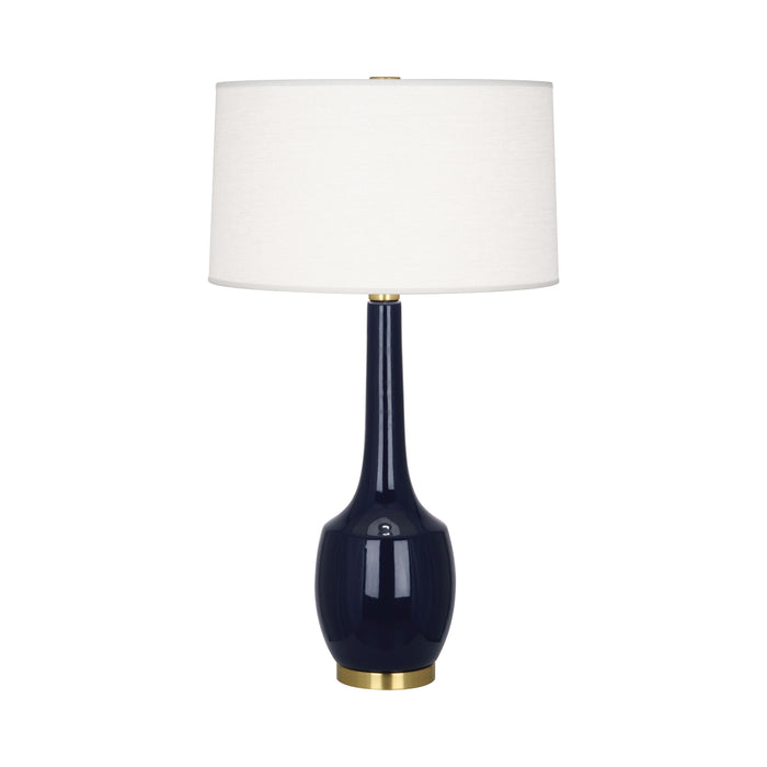 Delilah Table Lamp in Midnight Blue.