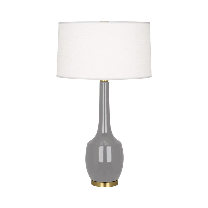 Delilah Table Lamp in Smoky Taupe.