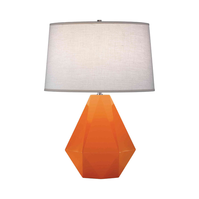 Delta Table Lamp in Pumpkin.