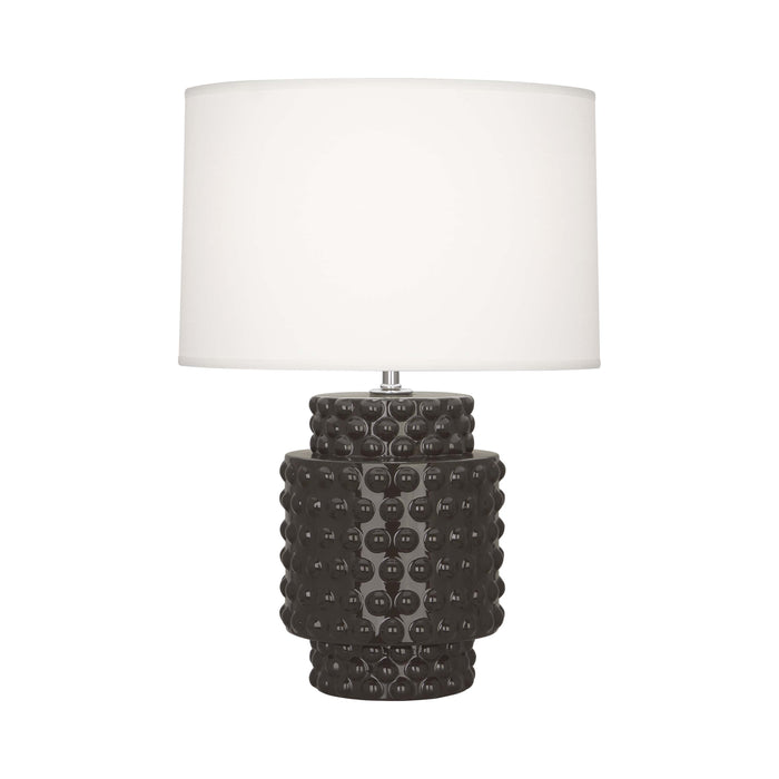 Dolly Table Lamp in Coffee/White (Small).
