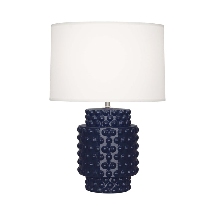 Dolly Table Lamp in Midnight Blue/White (Small).