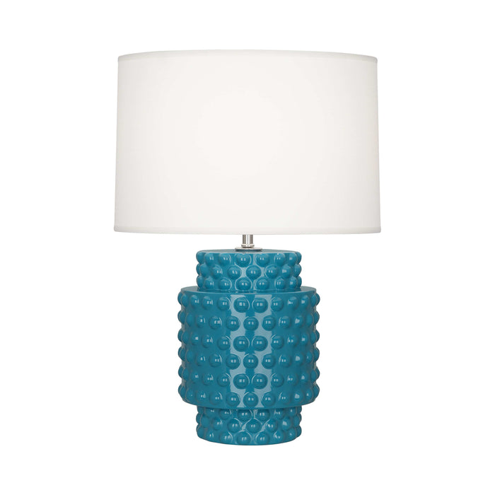 Dolly Table Lamp in Peacock/White (Small).