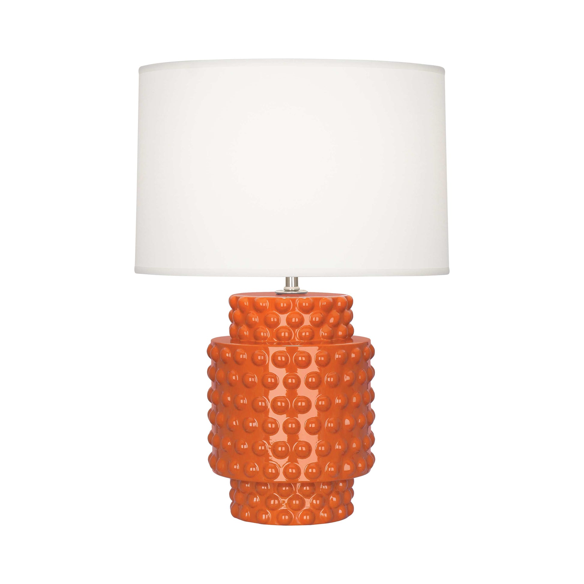 Dolly Table Lamp in Pumpkin/White (Small).
