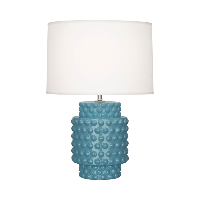 Dolly Table Lamp in Steel Blue/White (Small).