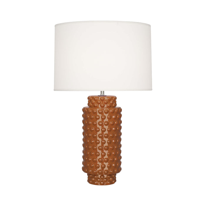 Dolly Table Lamp in Cinnamon/White (Large).