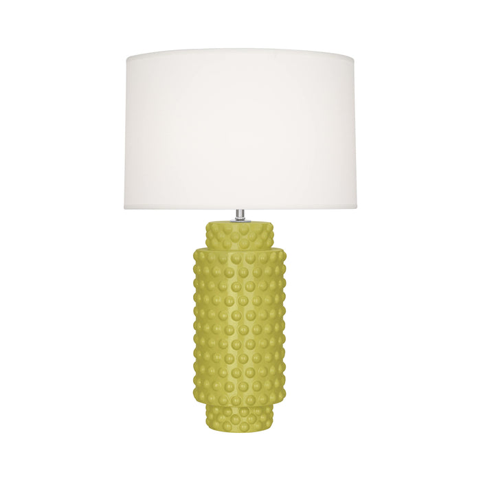 Dolly Table Lamp in Citron/White (Large).
