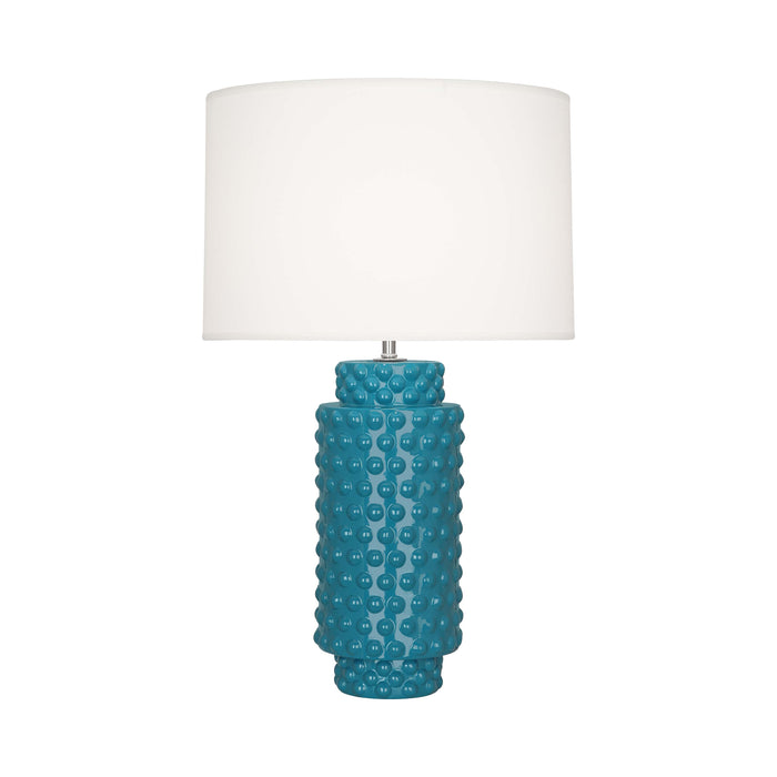 Dolly Table Lamp in Peacock/White (Large).