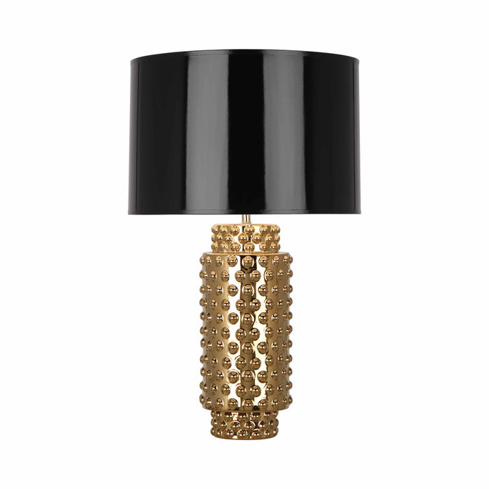 Dolly Table Lamp in Gold Metallic Glaze/Black (Large).