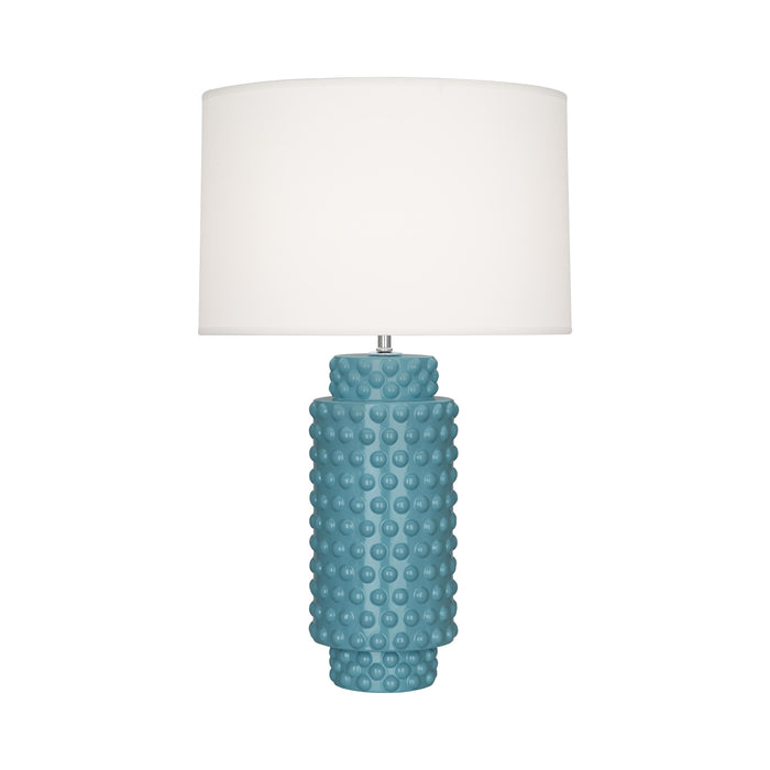 Dolly Table Lamp in Steel Blue/White (Large).