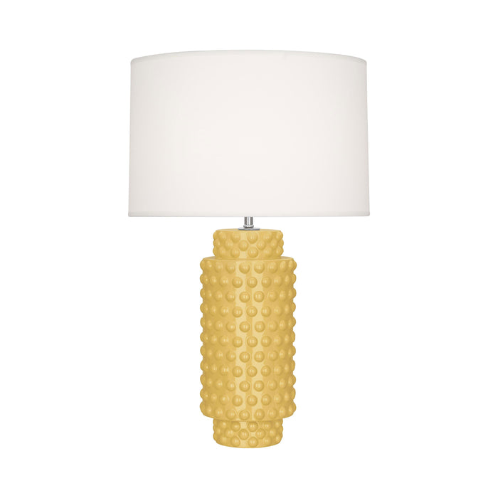 Dolly Table Lamp in Sunset Yellow/White (Large).