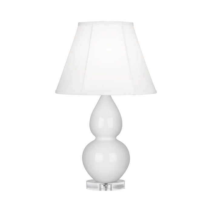 Double Gourd Small Table Lamp in Lily/Silk Stretch/Lucite/Lucite.