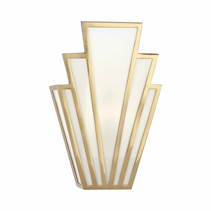 Empire Wall Light in Modern Brass.