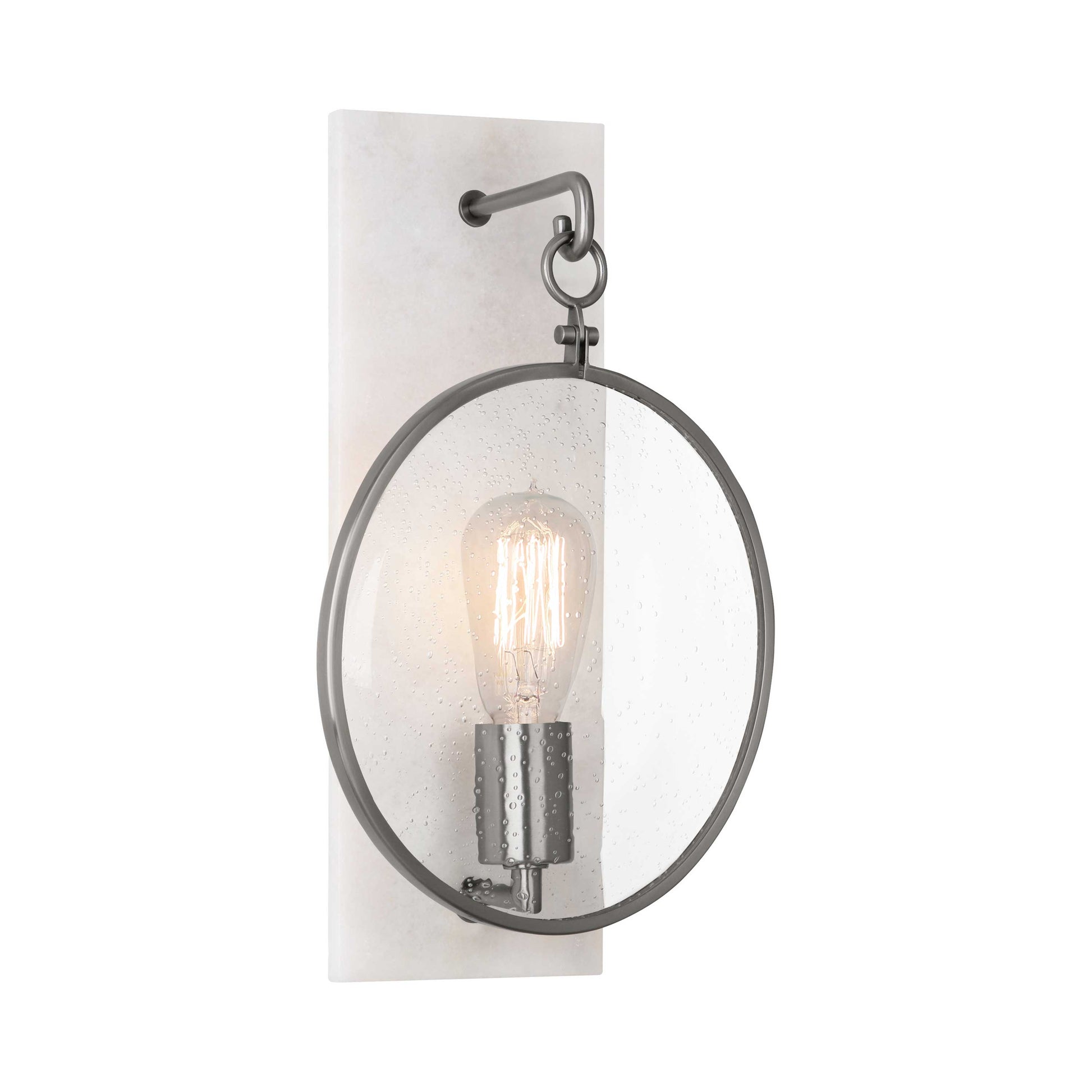 Fineas Wall Light in Dark Antique Nickel.