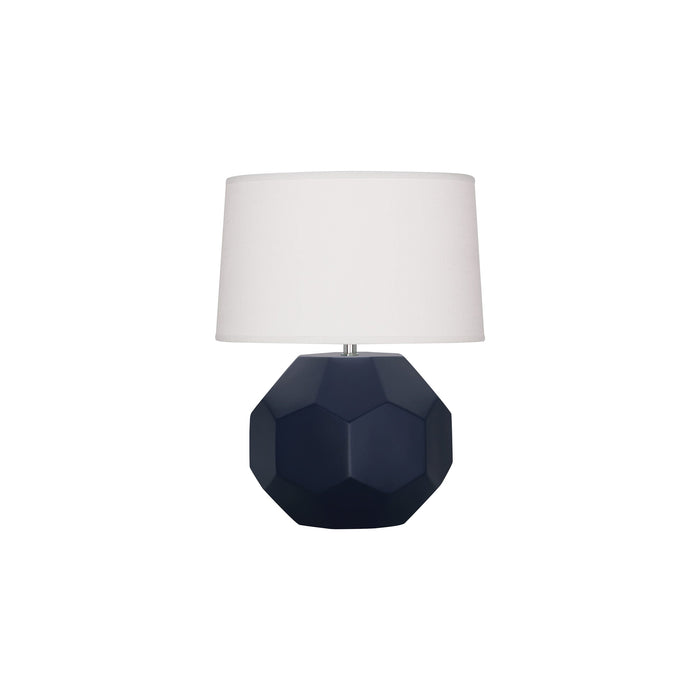 Franklin Table Lamp in Matte Midnight Blue (Small).