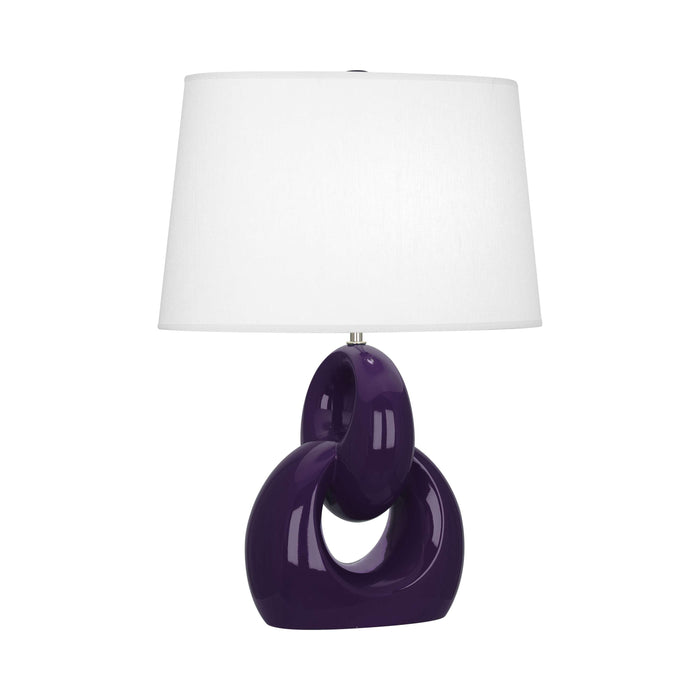 Fusion Table Lamp in Amethyst.