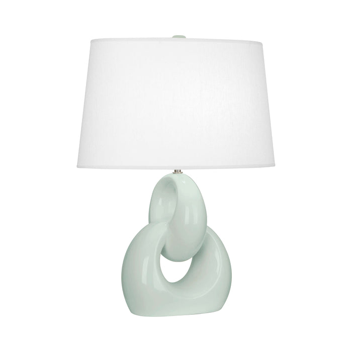 Fusion Table Lamp in Celadon.