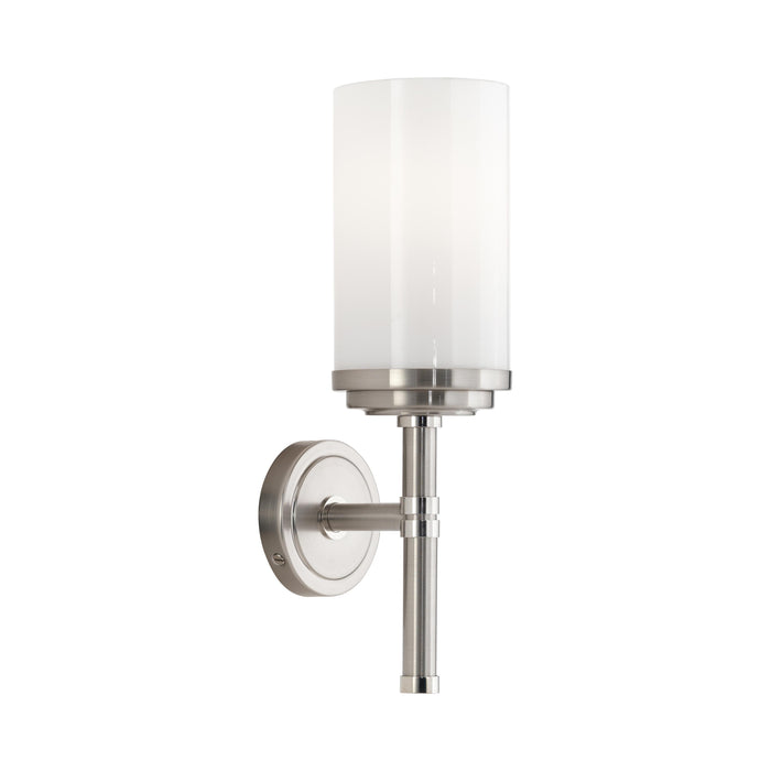 Halo Wall Light in Brushed Nickel.