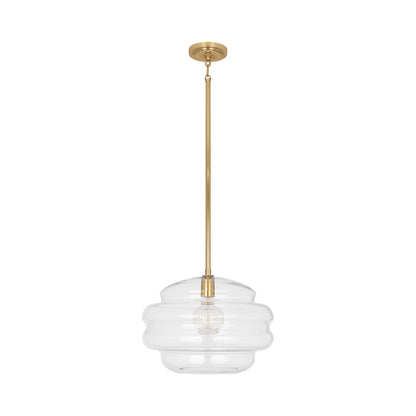 Horizon Pendant Light in Clear Glass.